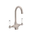 Rohl San Julio Two Handle Bar/Food Prep Kitchen Faucet A1667LPSTN-2